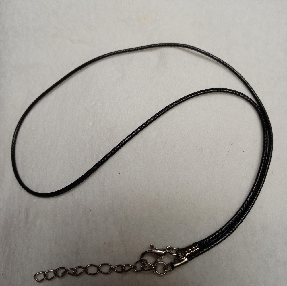 Black soft necklace rope
